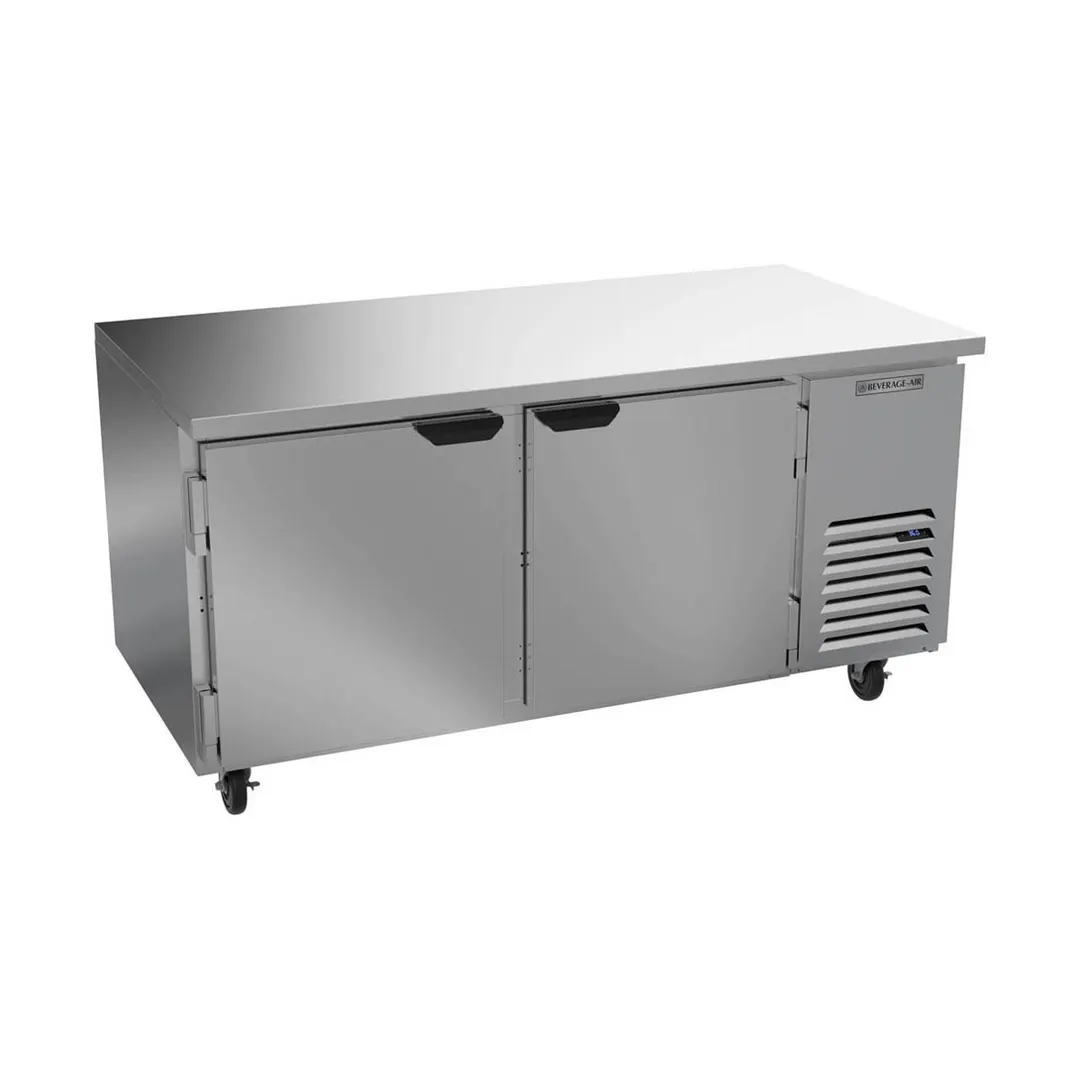 Beverage Air UCR67AHC 67" Two Section Undercounter Refrigerator w/ 2 Doors, 18.97 cu. ft.