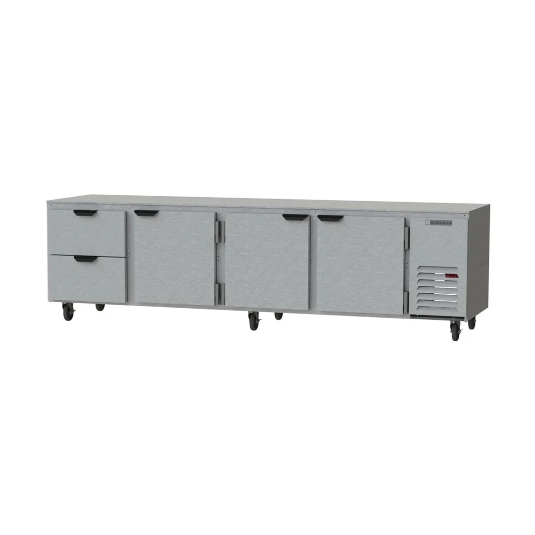 Beverage Air UCRD119AHC-2 119" Four Section Undercounter Refrigerator w/ 3 Doors & 2 Drawers