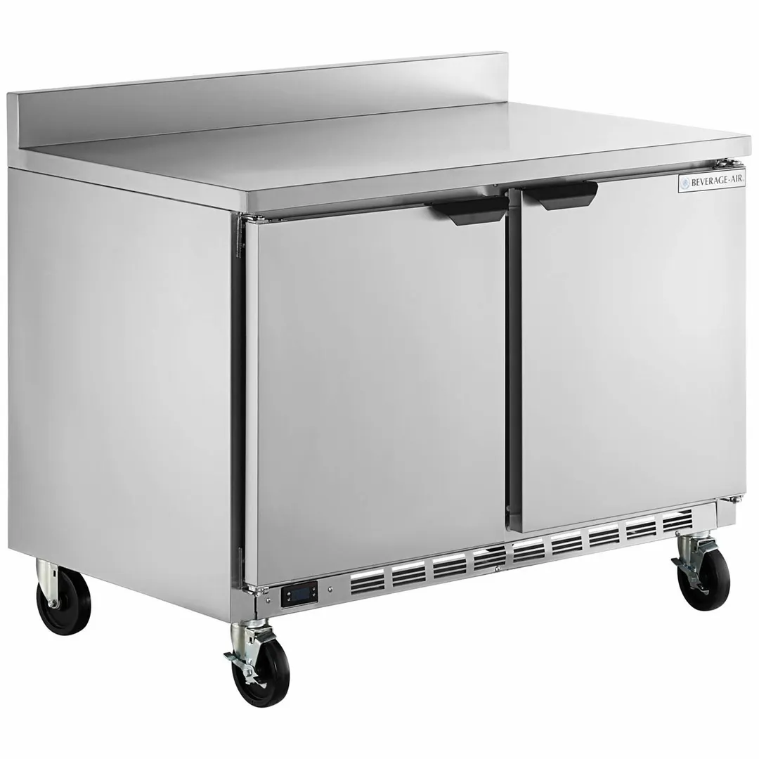 Beverage Air WTF48AHC-FIP 48" 2-Section Worktop Freezer w/ 2 Doors, 11 cu. ft.
