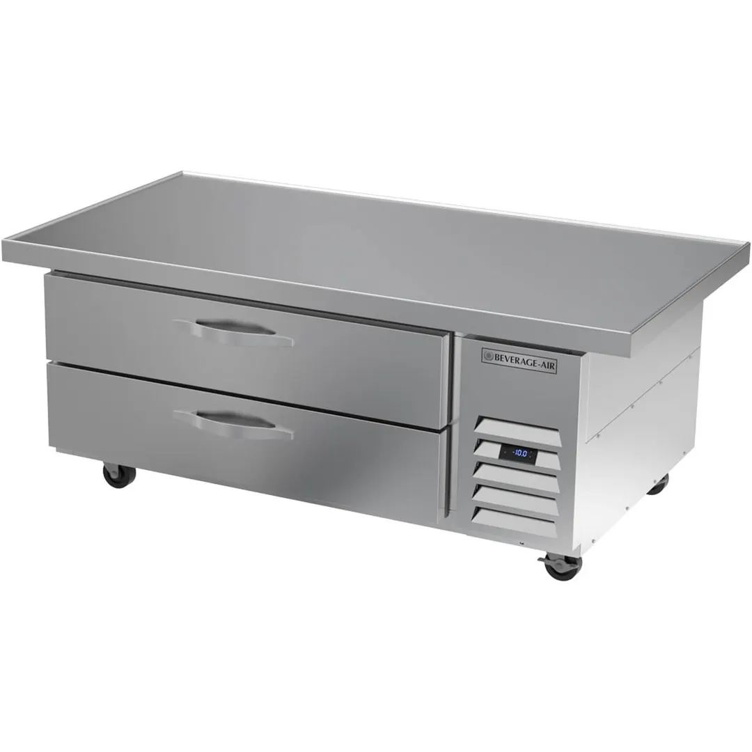 Beverage Air WTFCS52HC-60 60" 2 Drawers Worktop Freezer Chef Base w/ Marine Edge, 9.6 cu. ft.