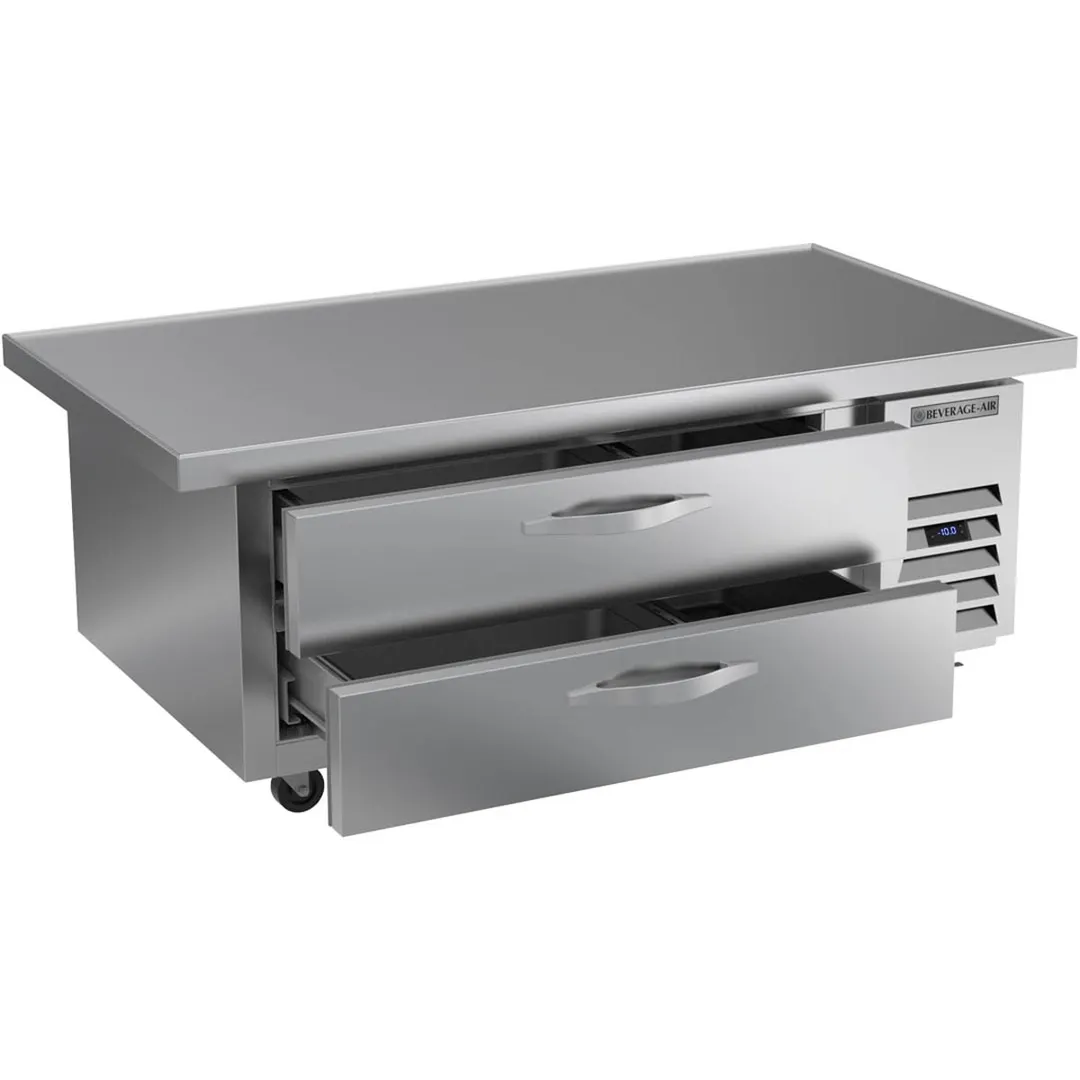 Beverage Air WTFCS52HC-60 60" 2 Drawers Worktop Freezer Chef Base w/ Marine Edge, 9.6 cu. ft.