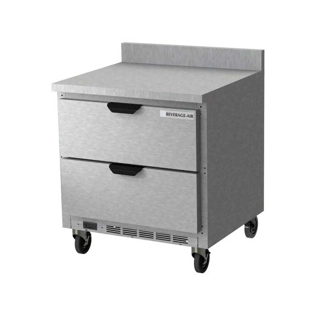 Beverage Air WTFD32AHC-2 32" 1-Section Worktop Freezer w/ 2 Drawers, 7.2 cu. ft.