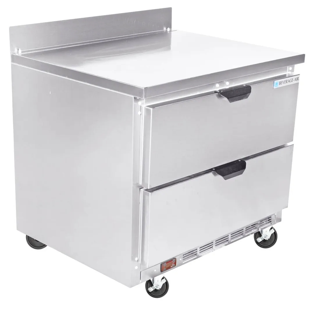 Beverage Air WTFD36AHC-2 36" 1-Section Worktop Freezer w/ 2 Drawers, 8.7 cu. ft.