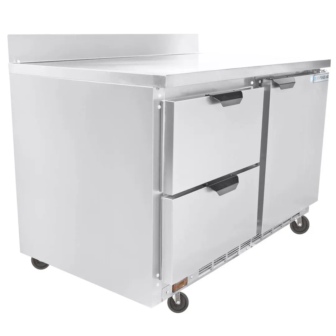 Beverage Air WTFD48AHC-2 48" 2-Section Worktop Freezer w/ 2 Drawers & 1 Door, 11.4 cu. ft.
