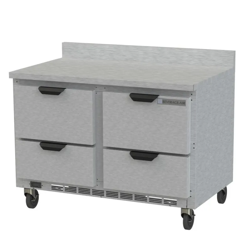 Beverage Air WTFD48AHC-4-FIP 48" 2-Section Worktop Freezer w/ 4 Drawers, 11.4 cu. ft.