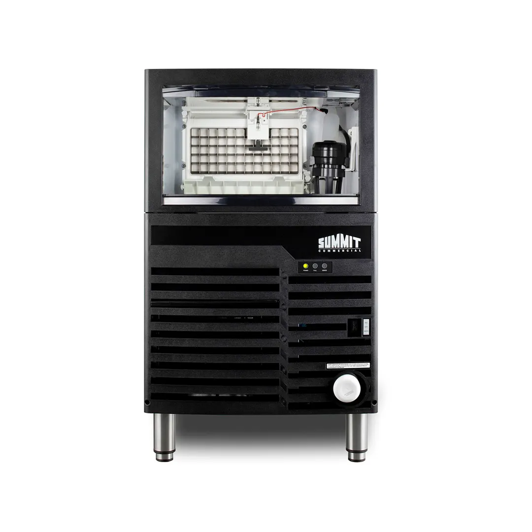 Summit BIM100 21" Air Cooled Full Cube 100 lb Undercounter Ice Machine with 27 lb Bin