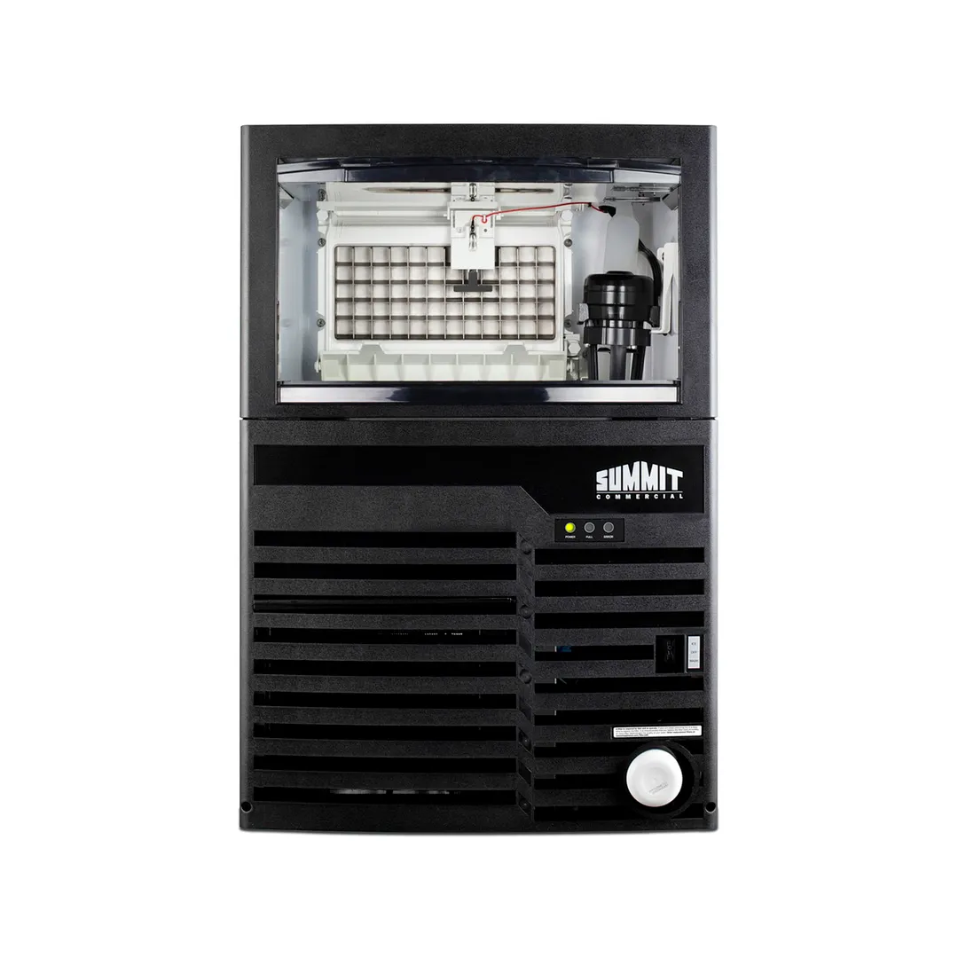 Summit BIM100 21" Air Cooled Full Cube 100 lb Undercounter Ice Machine with 27 lb Bin