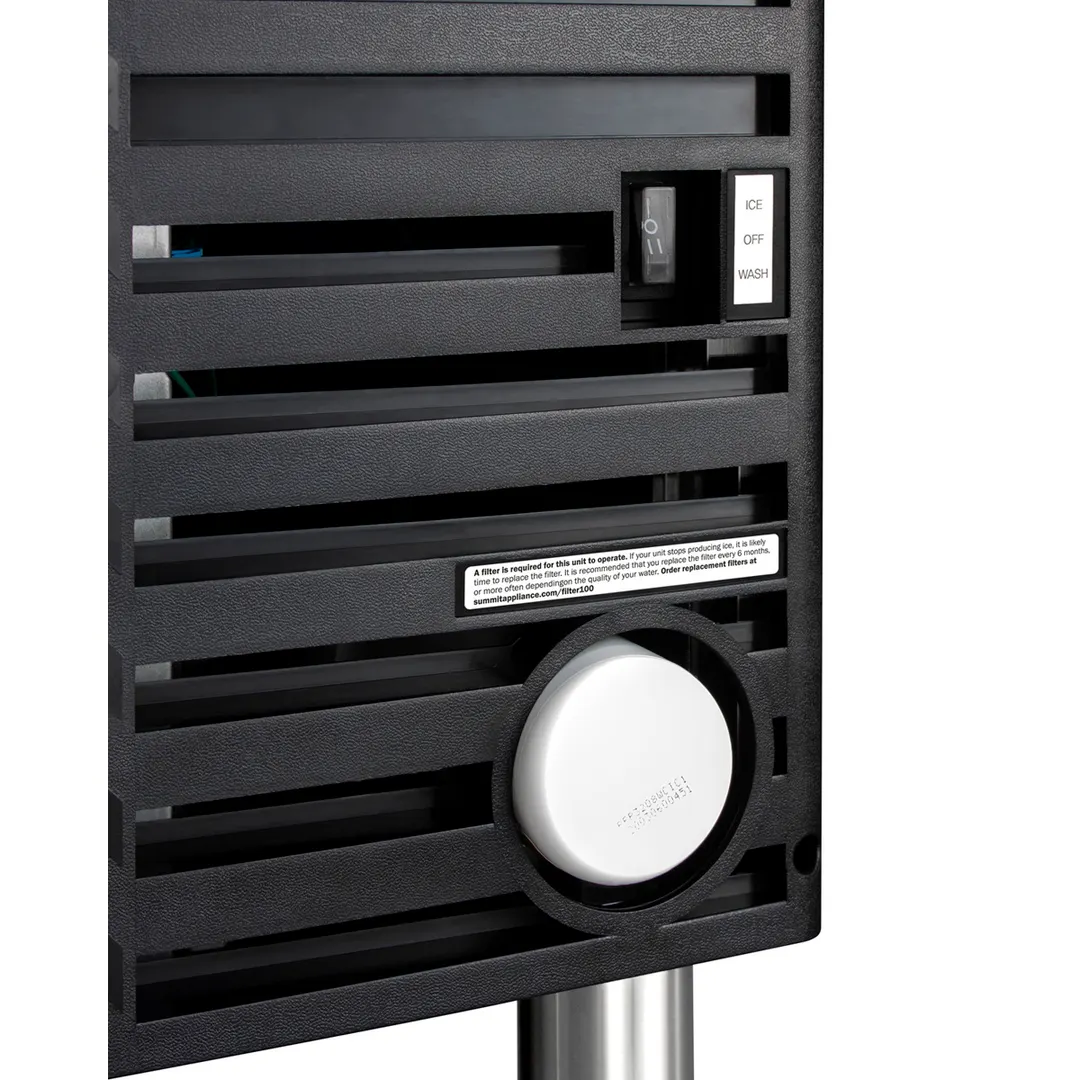 Summit BIM100 21" Air Cooled Full Cube 100 lb Undercounter Ice Machine with 27 lb Bin
