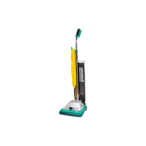 Bissell BG101 ProShake Commercial Upright Vacuum, 12" Cleaning Path, 870 Watt, Chrome
