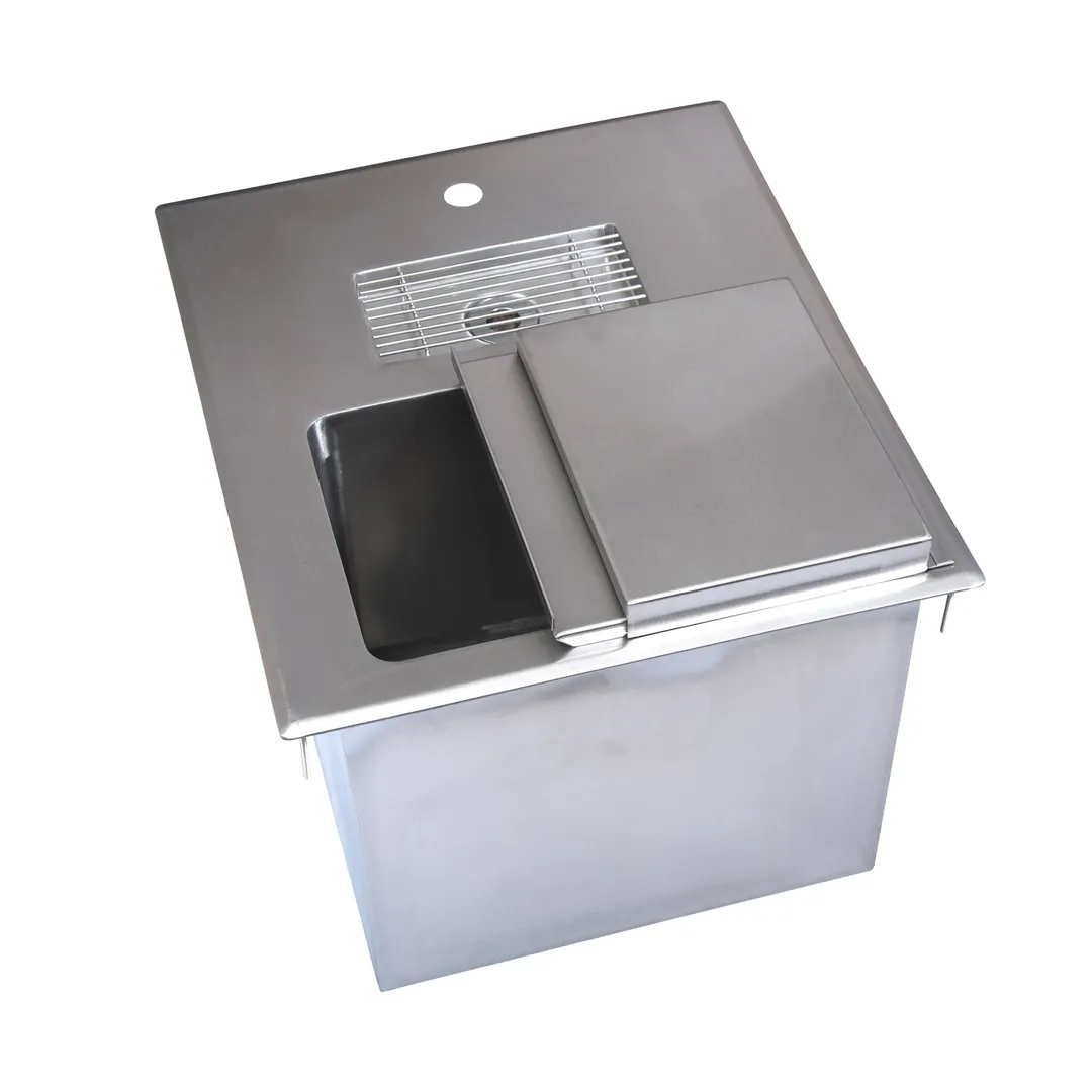 BK Resources BK-DIWSBL-2118X Drop-in Ice Bin with Water Station 
