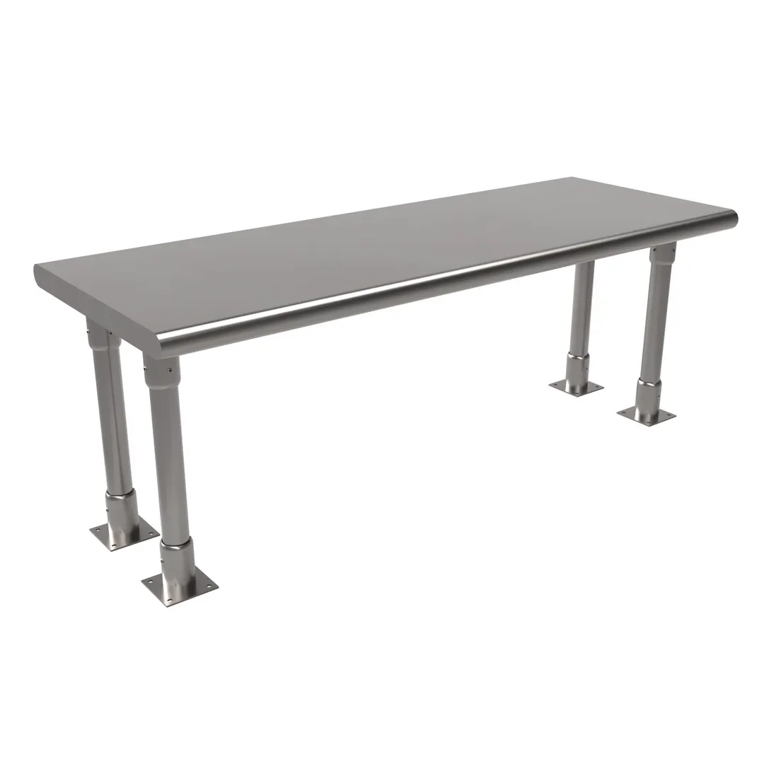 BK Resources BK-OSS-1848BN Single Overshelf, Table Mount, 48"W X 18"D