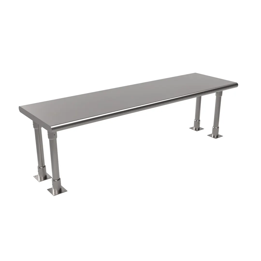 BK Resources BK-OSS-1860BN Single Overshelf, Table Mount, 60"W X 18"D