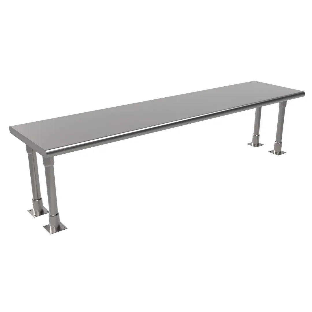 BK Resources BK-OSS-1872BN Single Overshelf, Table Mount, 72"W X 18"D
