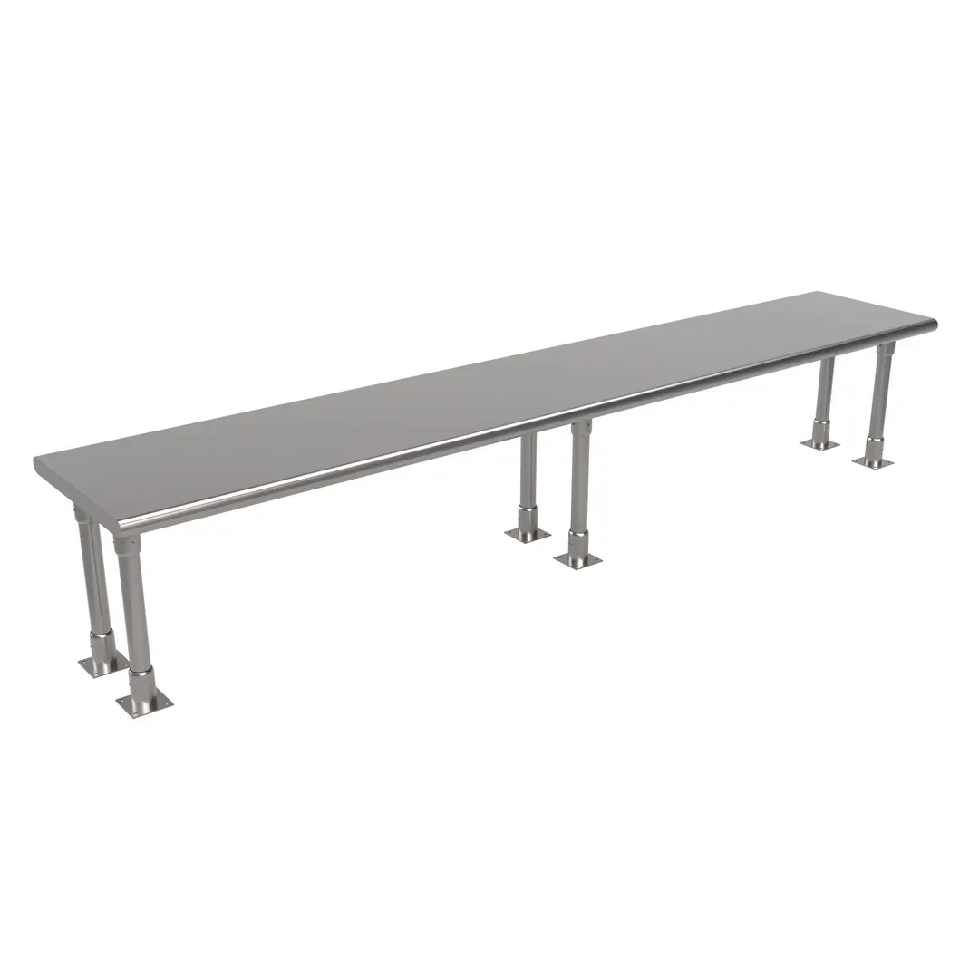 BK Resources BK-OSS-1884BN Single Overshelf, Table Mount, 84"W X 18"D