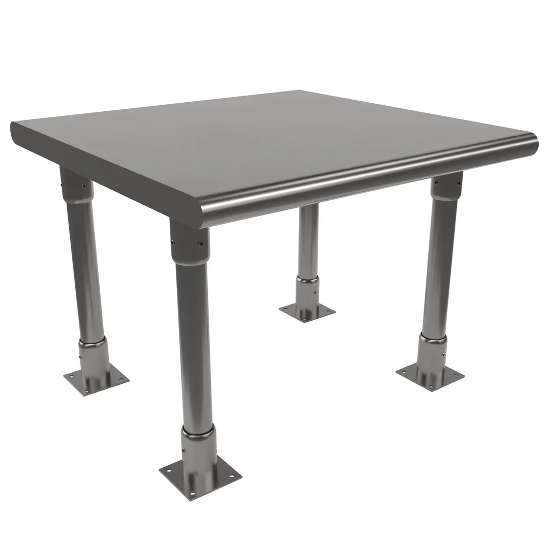 BK Resources BK-OSS-2424BN Single Overshelf, Table Mount, 24"W X 24"D