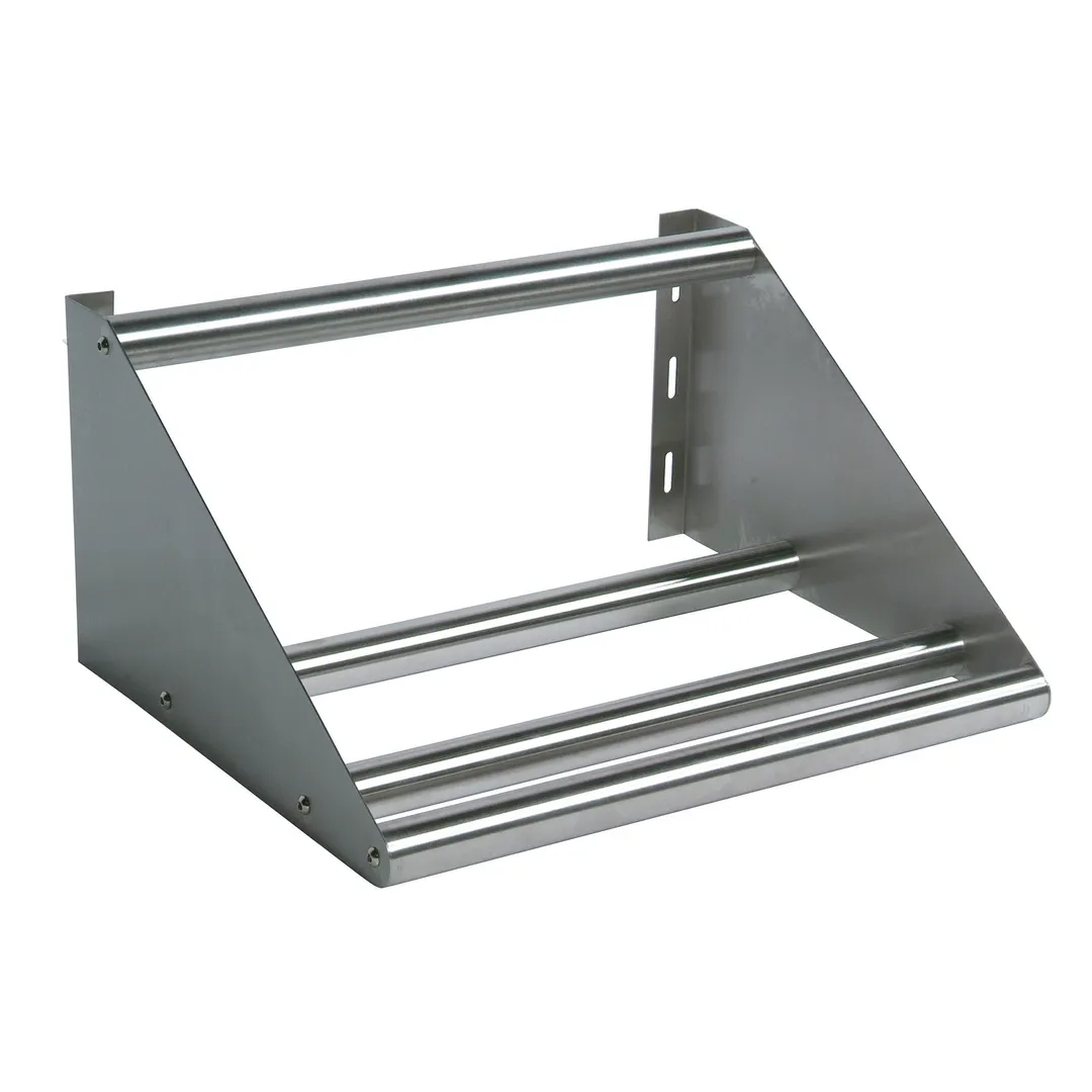 BK Resources BK-TSH-63 63"W Stainless Steel Tubular Storage Dish Shelf