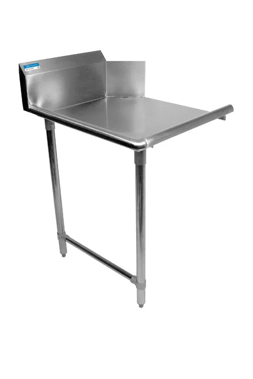 BK Resources BKCDT6-26-L-SS 26" Clean Straight Dishtable, 16‑Gauge Top - 10" Splash / Left to Right