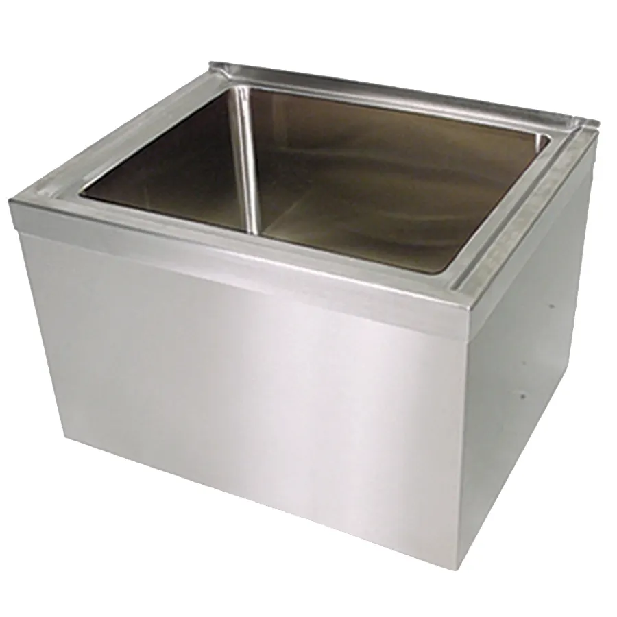 BK Resources BKMS2-2424-12-KIT 28" Mop Sink, 24"W x 24"L x 12"D Bowl