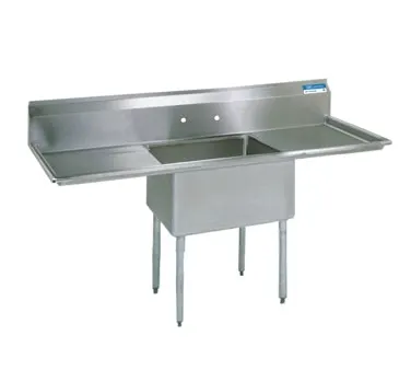 BK Resources BKS-1-1620-12-18T One Compartment Sink, 52"W X 25-13/16"D X 43-3/4"H