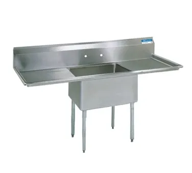 BK Resources BKS-1-18-12-18T One Compartment Sink, 54"W X 23-13/16"D X 43-3/4"H