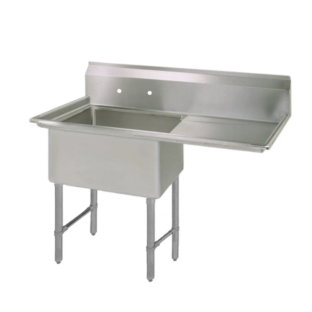 BK Resources BKS-1-1824-14-24RS One Compartment Sink, 44-1/2"W X 29-13/16"D X 43-3/4"H