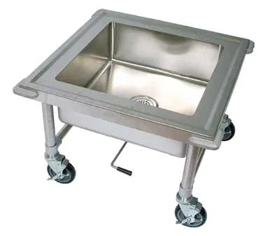 BK Resources BKS-1-SK-20-8-ME Soak Sink, Mobile