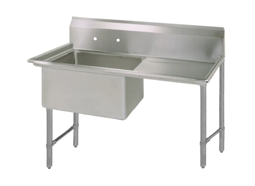 BK Resources BKS6-1-1620-14-18RS One Compartment Sink, 38-3/16"W X 25-1/2"D X 44-1/16"H