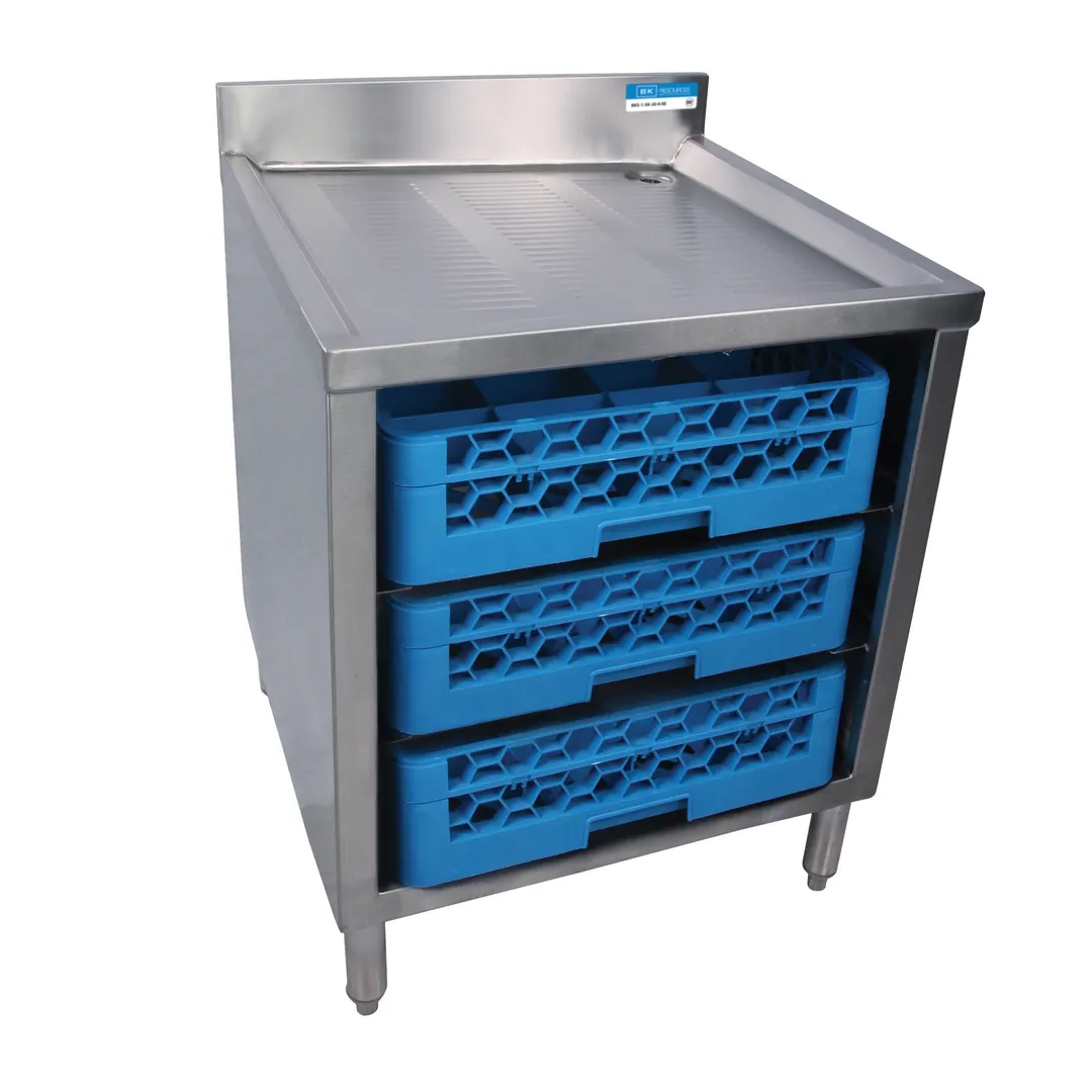 BK Resources UB4-21-GC242 Underbar Glass Rack Unit, Drainboard Top