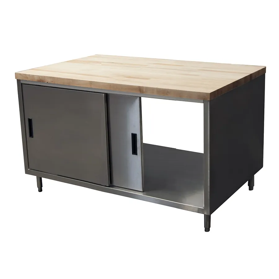 BK Resources CMT-3660S2 Dual Access Chef Table