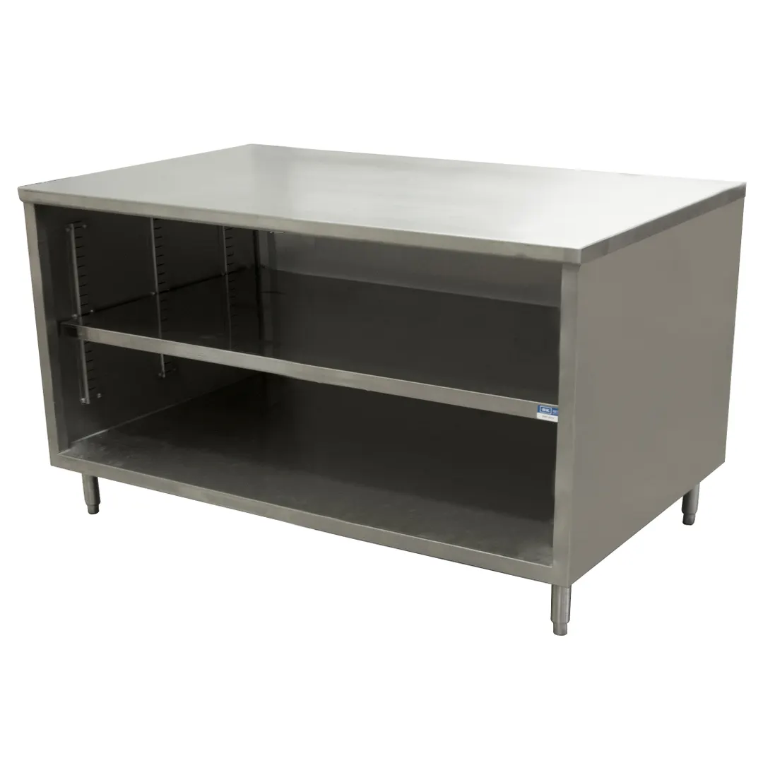BK Resources CST-2460 60" Cabinet Base Open Front Work Table