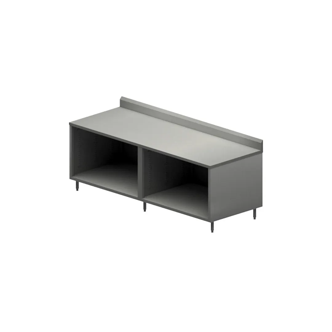 BK Resources CSTR5-3084 Cabinet Base Open Front Work Table, 84"W x 30"D - Square / Flat Edge