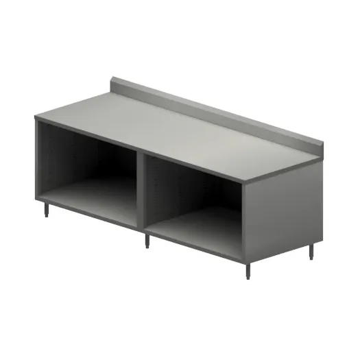 BK Resources CSTR5-3696 Cabinet Base Open Front Work Table, 96"W x 36"D - Square / Flat Edge