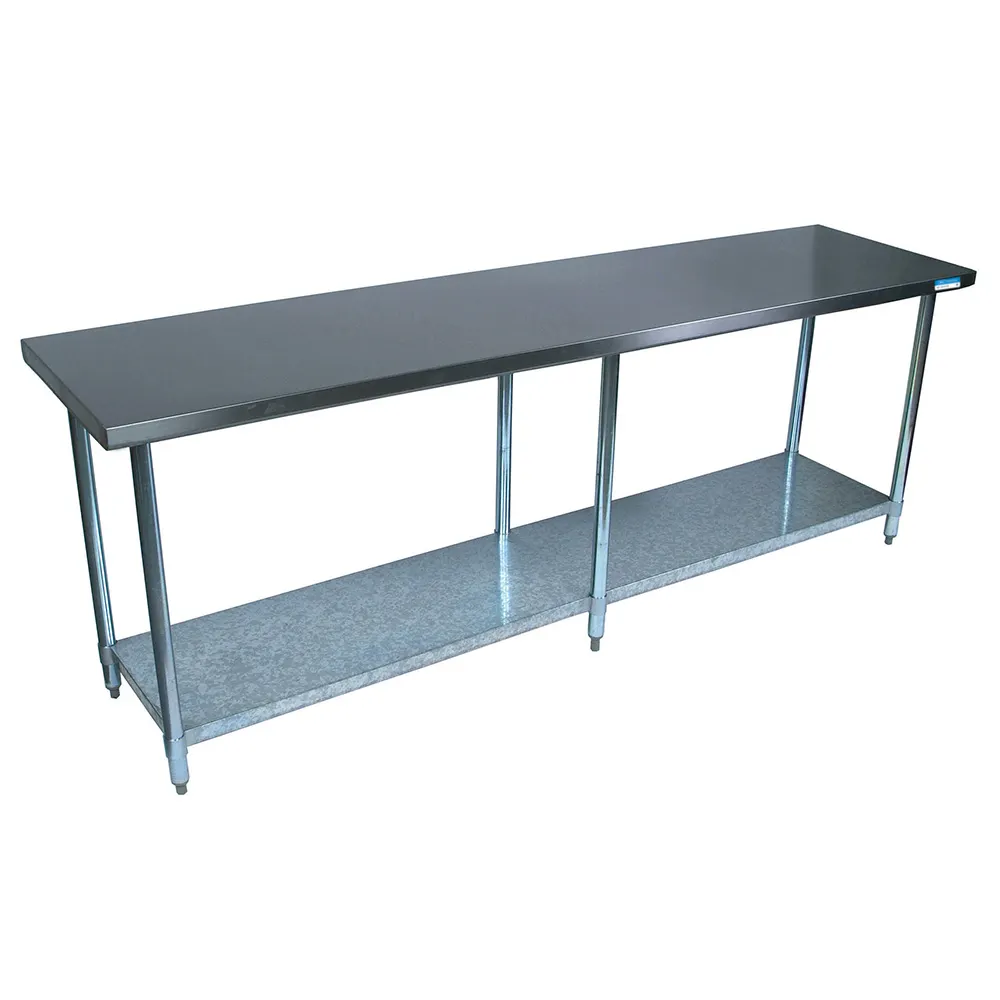 BK Resources CVT-8424 84" Stainless Steel Top 73" - Work Table