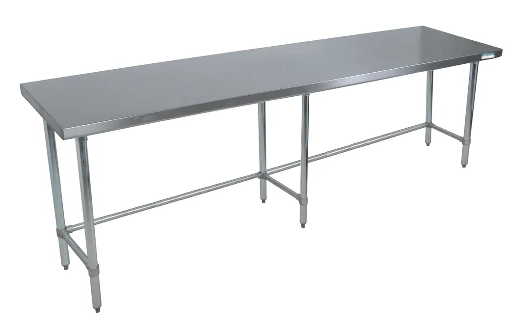 BK Resources CVTOB-9624 96" Stainless Steel Top 85" - Work Table