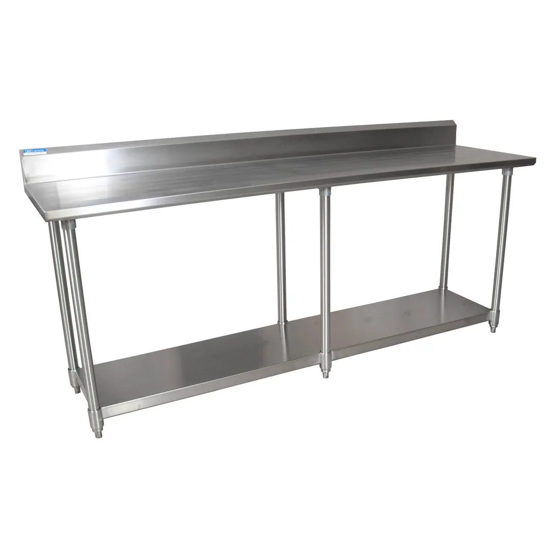 BK Resources CVTR5-9630 96" Stainless Steel Top 85" - Work Table