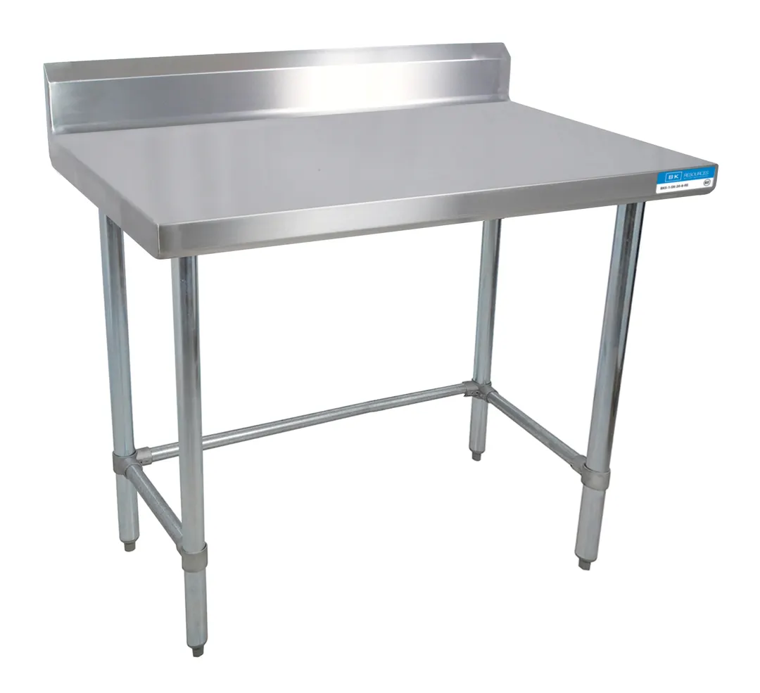 BK Resources CVTR5OB-3630 36" Stainless Steel Top - 38" Work Table