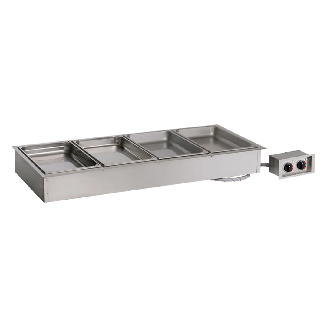 BK Resources E-H41-4 Hot Food Well Unit, Drop-In, Electric Halo Heat