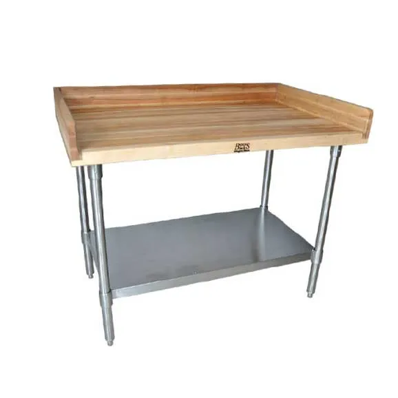 BK Resources MBTS-6036 Bakers Table with Stainless Steel Undershelf