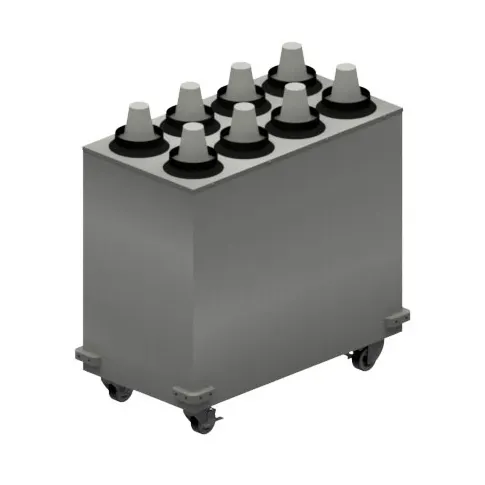 BK Resources MCD-4X2 Cup Dispenser, 17-1/2"W x 33"D x 31"H, 8-Cup Steel, Casters, NSF