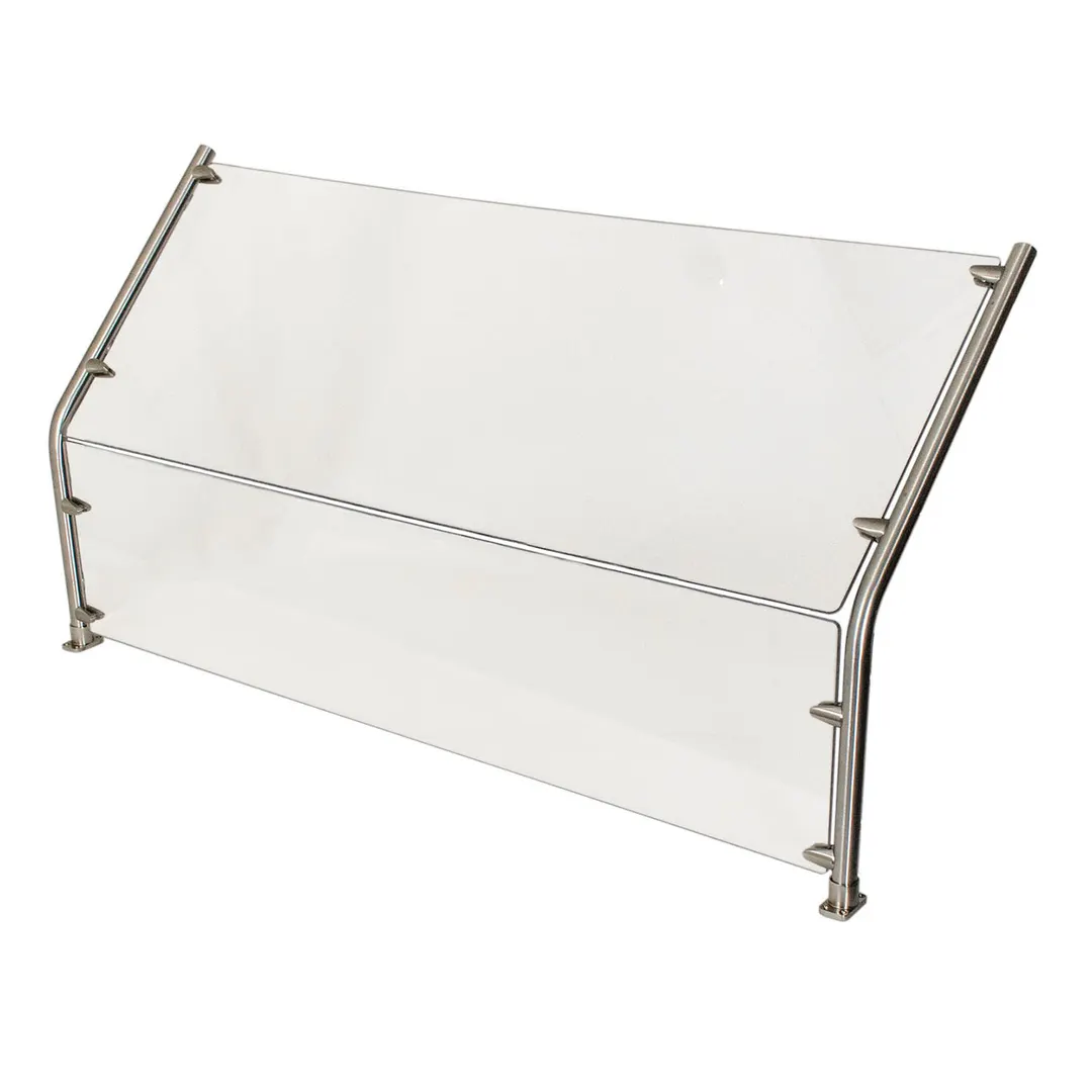 BK Resources SG-45CS-60 45° Angled Sneeze Guard, Cafeteria Style