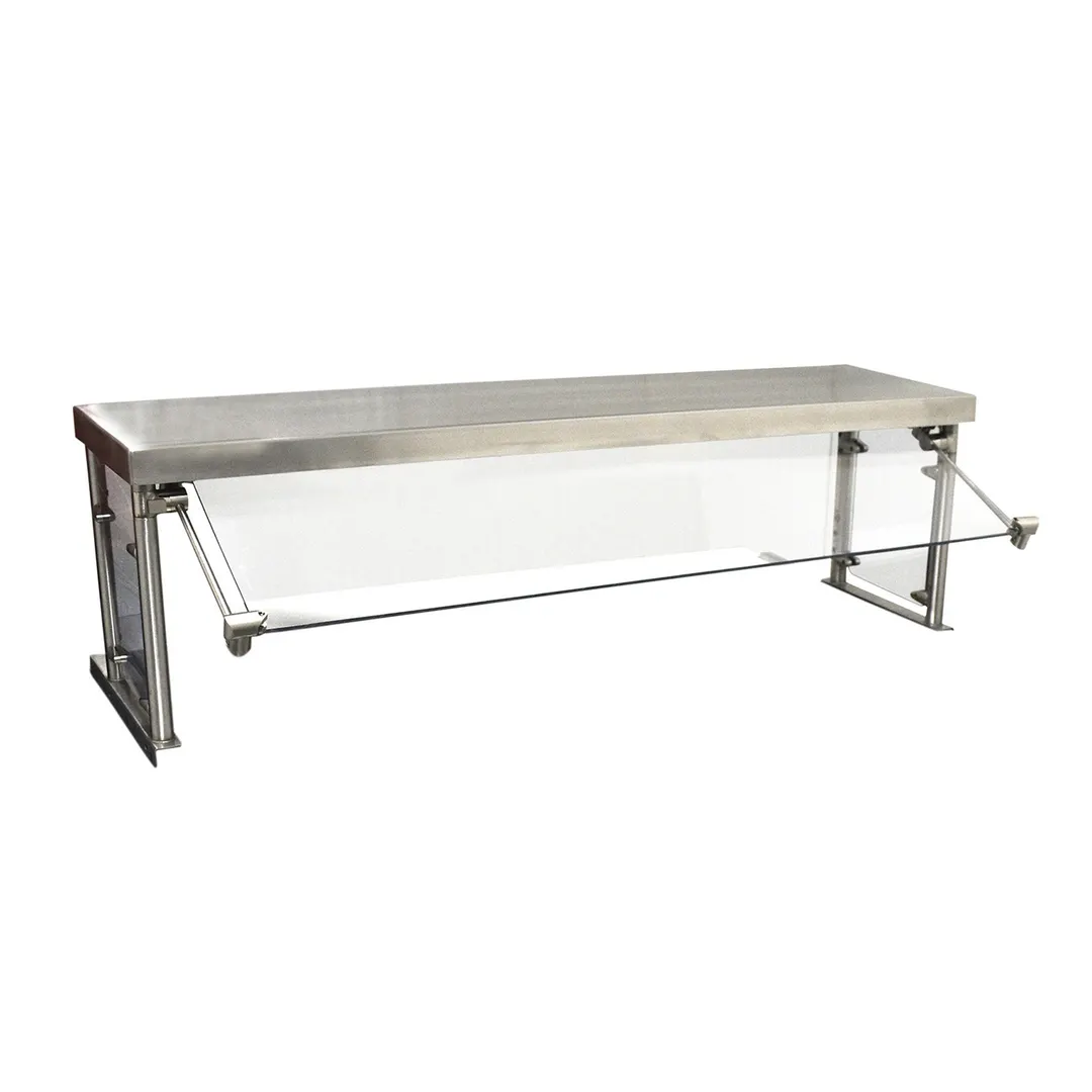 BK Resources SG-MUS-4 Multi-Use Adjustable Sneeze Guard with Shelf