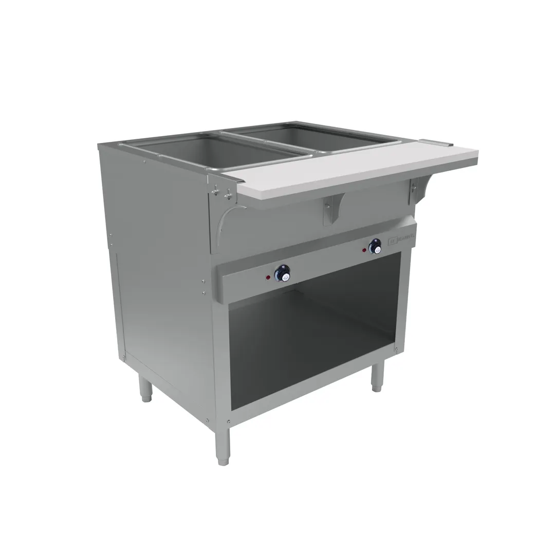 BK Resources STE-2-120-EN 30" Electric Steam Table, (2) Open Pan Wells