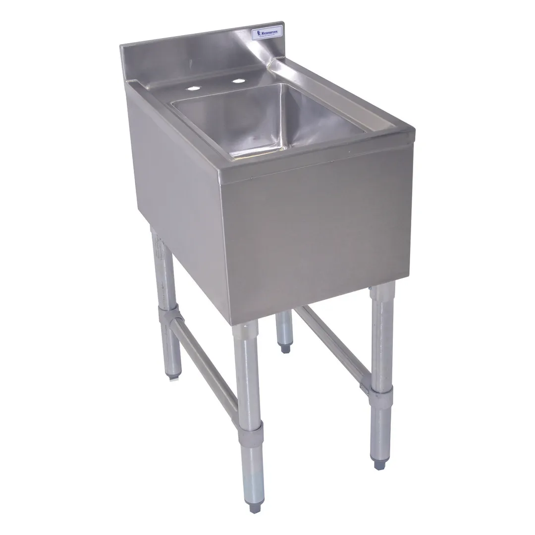 BK Resources UB4-21-1014HSS12 12" Underbar Sink Units, 1 Compartment without Drainboard