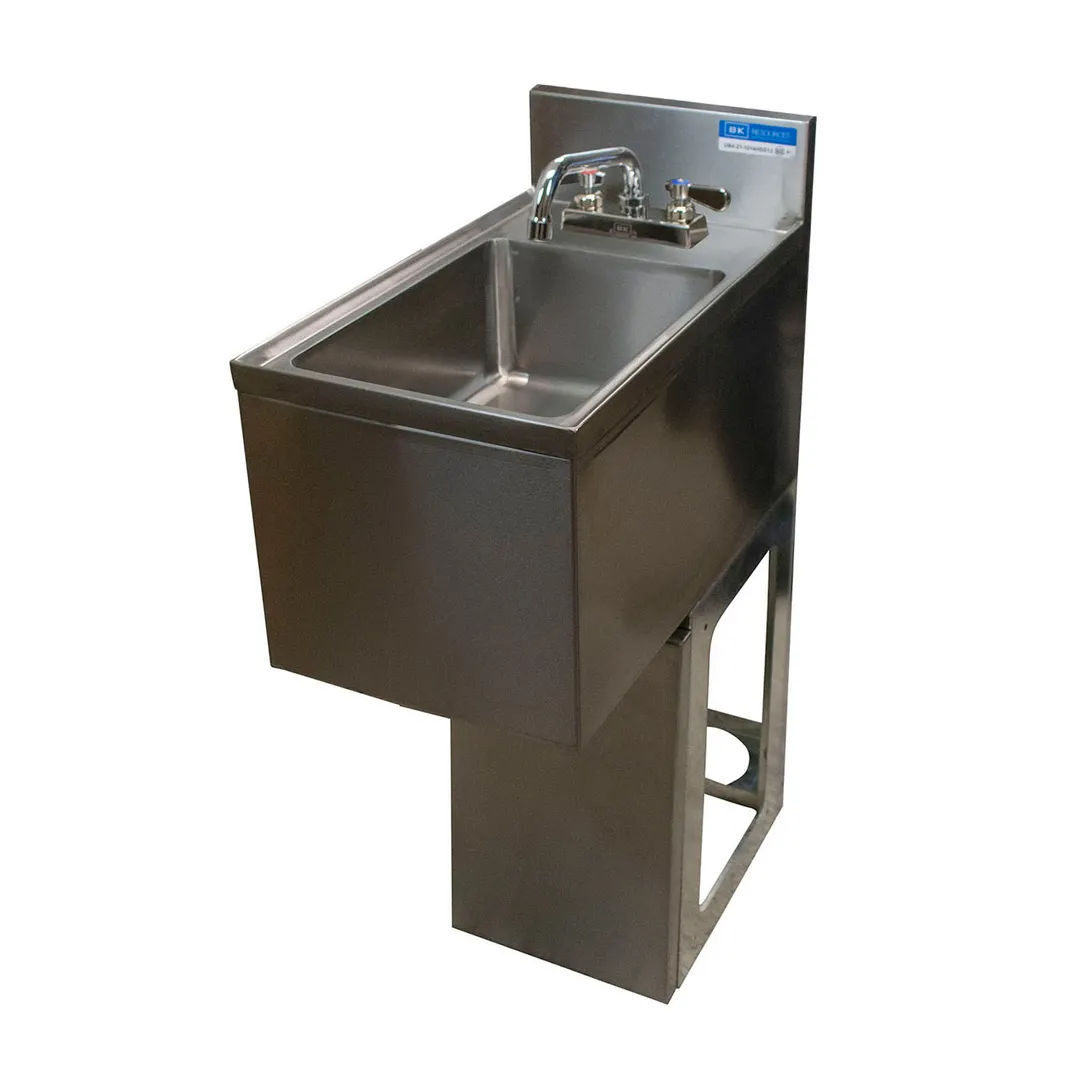 BK Resources UBB-18-1014HS12-P-G Underbar Sink Units, 1 Compartment without Drainboard