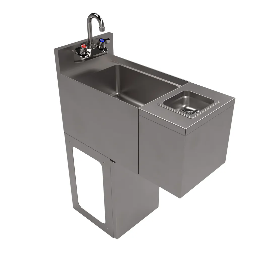 BK Resources UBB-18-SS12-GR-PG Underbar Sink Units, 1 Compartment without Drainboard