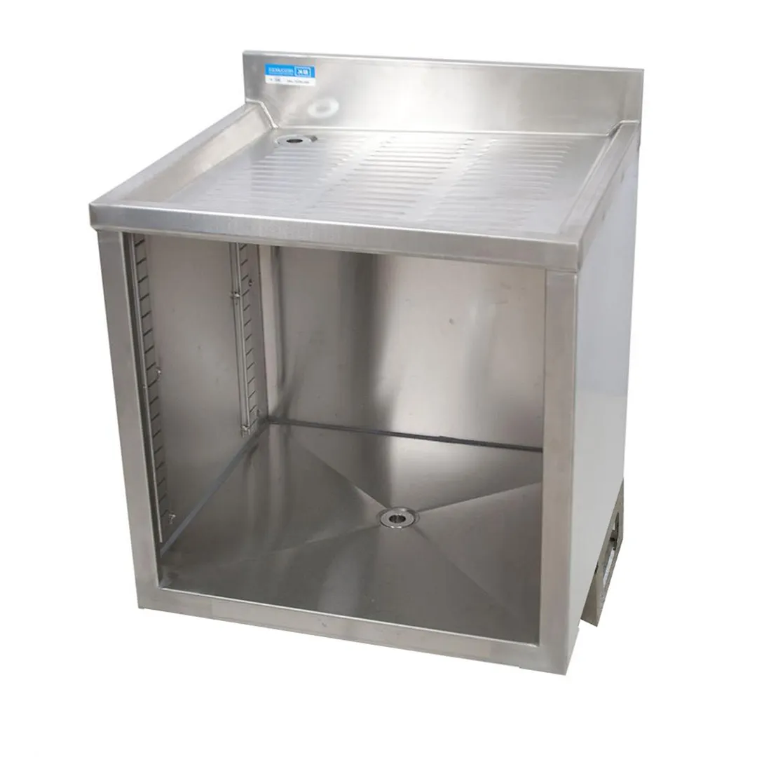 BK Resources UBB-21-GC240 Underbar Glass Rack Unit, Drainboard Top