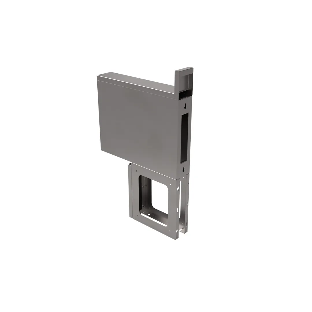 BK Resources UBB-21-SGH4 Soda Gun Holder with Drain Tube / 34"H (fits All Styles of Post Mix Gun)