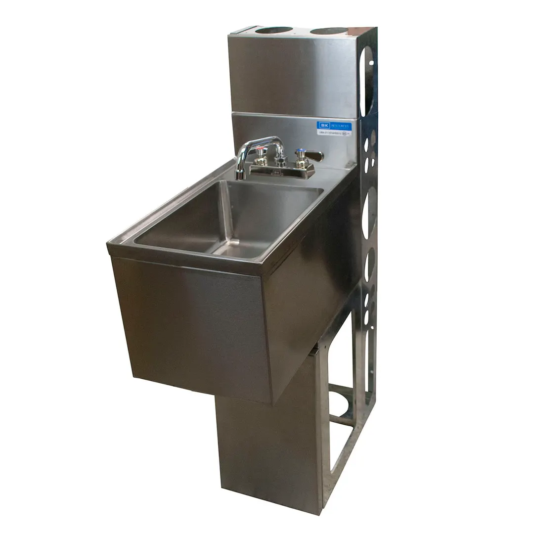 BK Resources UBDW-18-1014HS-P-G Underbar Sink Units, 1 Compartment without Drainboard