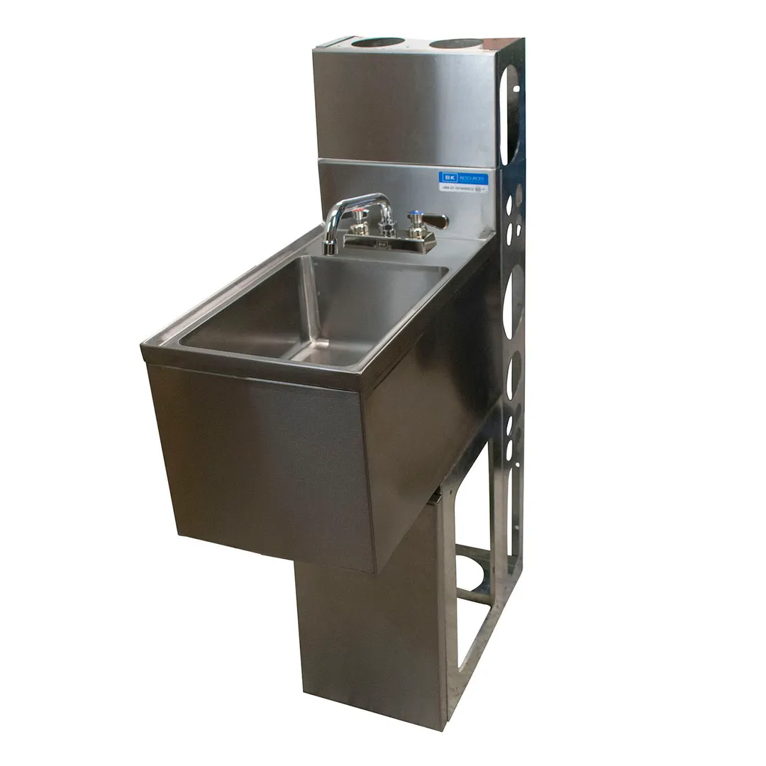 BK Resources UBDW-21-1014HSS12-PG Underbar Sink Units, 1 Compartment without Drainboard