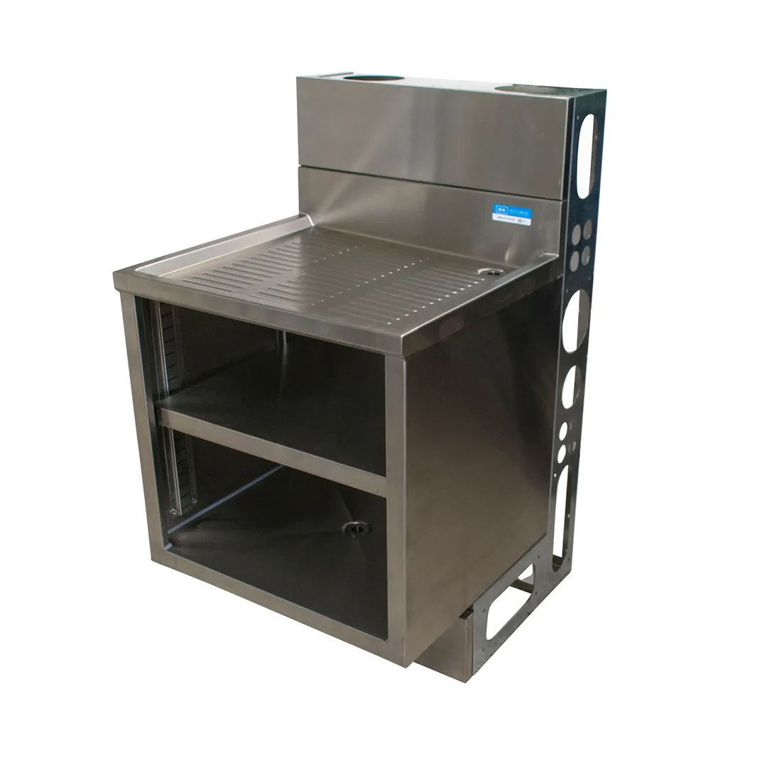 BK Resources UBDW-21-GC241 Underbar Glass Rack Unit, Drainboard Top